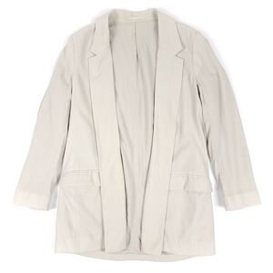 ALLSAINTS Olenna Lightweight Open Front Blazer Jacket Stone Taupe Womens US 10